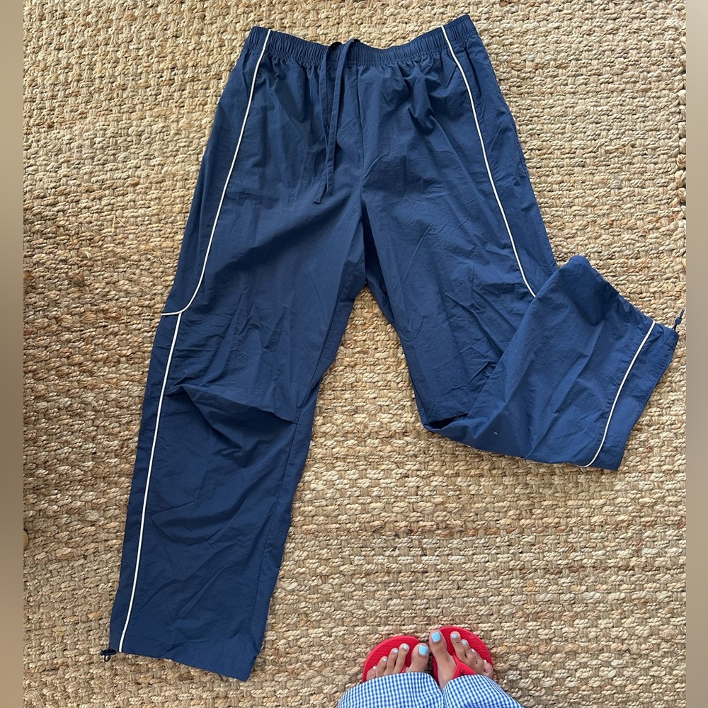 BLUE TRACK PANTS NEVER WORN